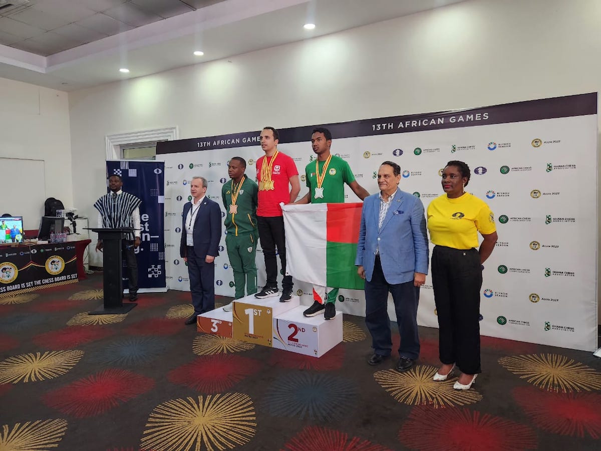 国际象棋 - 非洲运动会 - Fy Rakotomaharo 闪电战银牌得主
